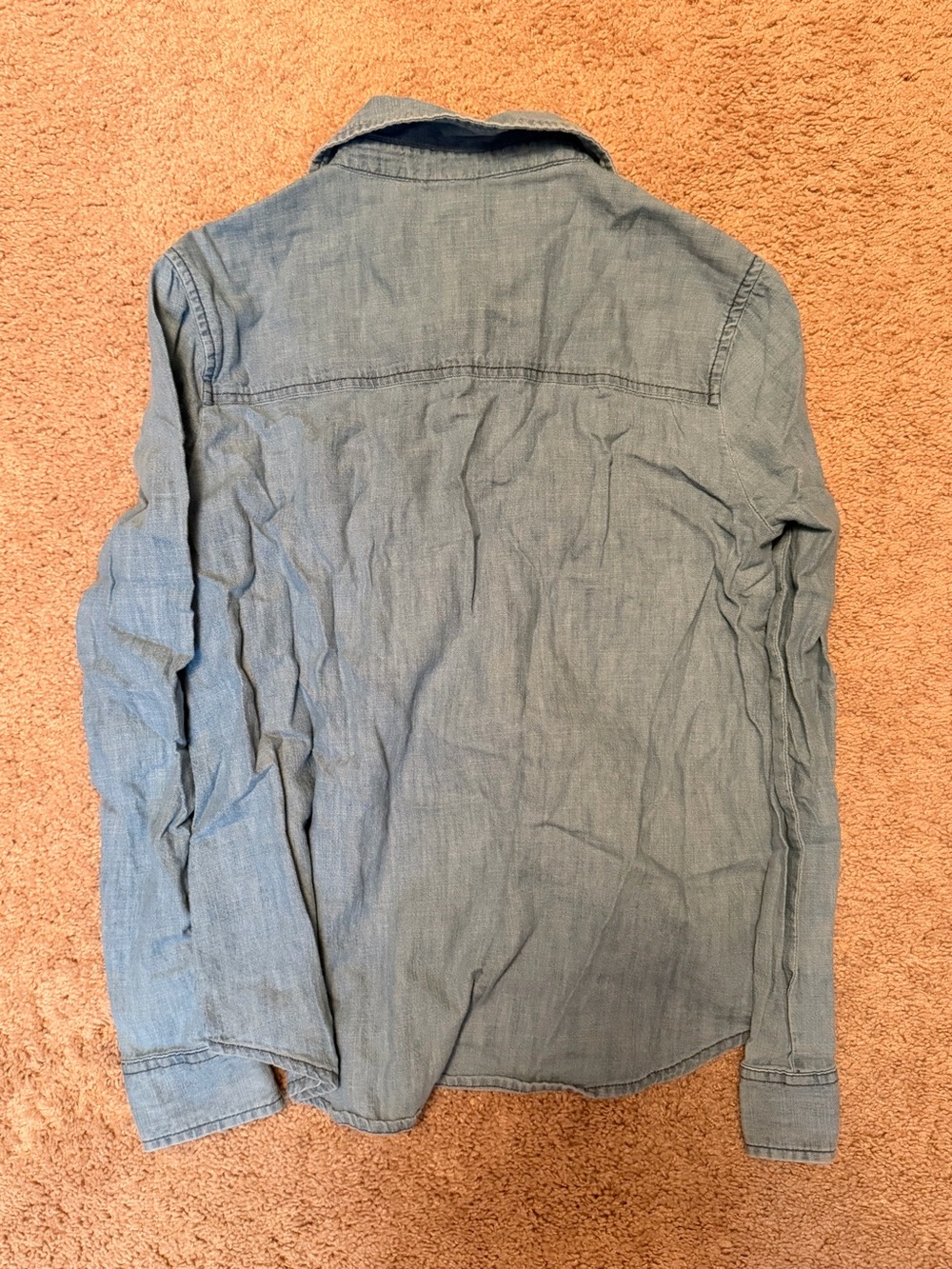 Forever 21 Chambray Button-Up Shirt - Picture 3 of 3